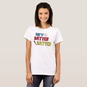 お保客様ご自身のデザイン – 女性のティー Tシャツ (正面フル)