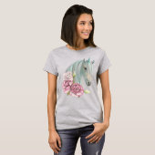 お保客様ご自身のデザイン – 女性の基本Tシャツ Tシャツ (正面フル)