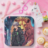 お保客様ご自身のデザイン-紙プレート9" ペーパープレート (パーティー)