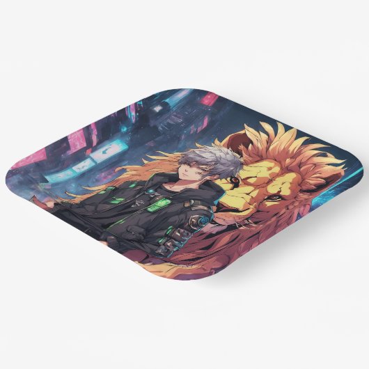 お保客様ご自身のデザイン-紙プレート9" ペーパープレート (傾斜あり)