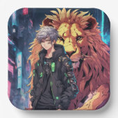 お保客様ご自身のデザイン-紙プレート9" ペーパープレート (正面)