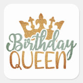 お保客様のデザイン – ボタンスクエアのステッカー スクエアシール (正面)