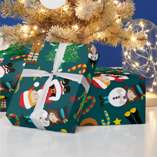 お保客様のデザイン – マットラッピング紙 ラッピングペーパー (クリスマス)