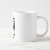 お保客様のデザイン-Jumbo Mag ジャンボコーヒーマグカップ (右)