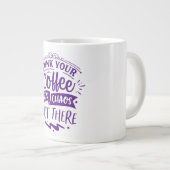 お保客様のデザイン-Jumbo Mag ジャンボコーヒーマグカップ (正面右)