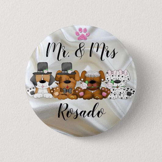 お保客様のボタンをデザインする名前を追加する 缶バッジ (正面)