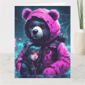 お保客様の折り畳みグリーティングカードを作成する カード (正面)