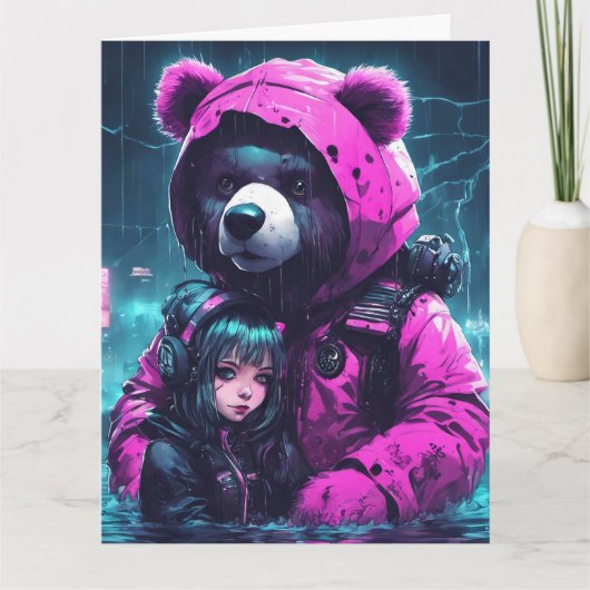 お保客様の折り畳みグリーティングカードを作成する カード (正面)