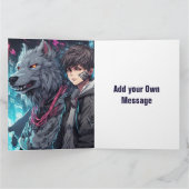 お保客様の折り畳みグリーティングカードを作成する カード (内部)