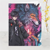 お保客様の折り畳みグリーティングカードを作成する カード (黄色い花)