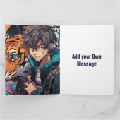 お保客様の折り畳みグリーティングカードを作成する カード (内部)