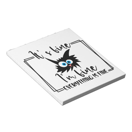 お保客様自身のデザイン – メモ帳 (アングル)