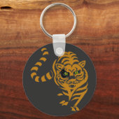 お保家の猫は幸せ キーホルダー (正面)