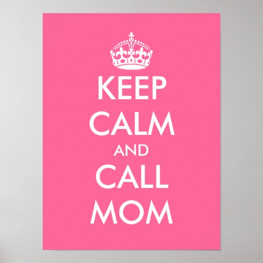 お保母さんに電話 |カスタマイズ可能ポスター ポスター (正面)