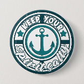 お保気の塩辛いボタン 缶バッジ (正面)