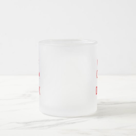 お保茶のマグカップを飲む |カスタマイズ可能 フロストグラスマグカップ (中央)