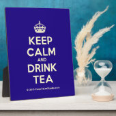 お保茶を飲む フォトプラーク (側面)