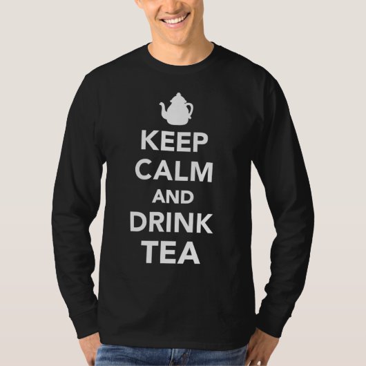 お保茶を飲む Tシャツ (正面)