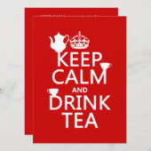 お保茶-全色 招待状 (正面/裏面)