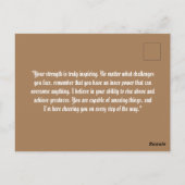 「お信じ前の力で俺は」 ポストカード (裏面)