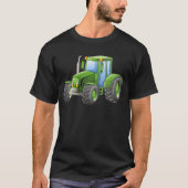 お偉方が付いている緑のトラクター Tシャツ (正面)