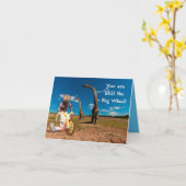 "お偉方"の誕生日 カード (黄色い花)