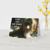 「お元気でいらっしゃるといいね」 カード (黄色い花)