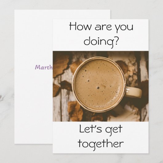 お元気ですか? 招待状 (正面/裏面)