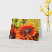 お元気感じで カード (黄色い花)