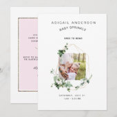 お兄さんからお姫様へ　ベイビーシャワーの招待状 招待状 (正面/裏面)