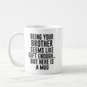 お兄さんってギフトみたいだけどnここで コーヒーマグカップ (左)