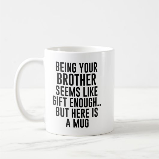 お兄さんってギフトみたいだけどnここで コーヒーマグカップ (左)