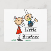 お兄さんとお姉さんのTシャツ ポストカード (正面)