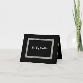 お兄さんにベストマンになってほしい - チェック柄の招待状 招待状