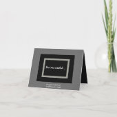 お兄さんにベストマンになってほしい - チェック柄の招待状 招待状 (裏面)