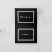 お兄さんにベストマンになってほしい - チェック柄の招待状 招待状 (内部)