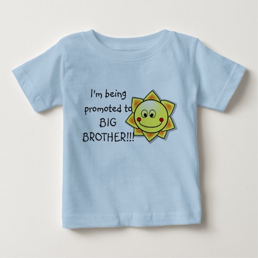 お兄さんに昇格しました 赤ちゃんTシャツ ベビーTシャツ (正面)