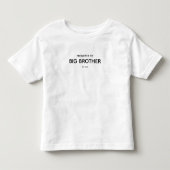 お兄さんに昇格　妊娠発表  トドラーTシャツ (正面)