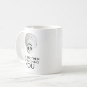 お兄さんは見ています コーヒーマグカップ (正面左)