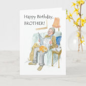 お兄さんへの誕生日カード カード (黄色い花)