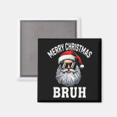お兄さんへの面白いクリスマスの挨拶 マグネット (正面/裏面)