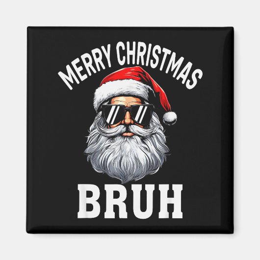 お兄さんへの面白いクリスマスの挨拶 マグネット (正面)