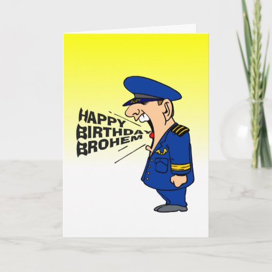 お兄さんへの面白い誕生日メッセージ カード (正面)