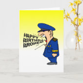 お兄さんへの面白い誕生日メッセージ カード (黄色い花)