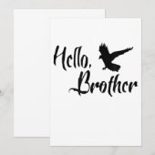 お兄さんへ 妹からのプレゼント 案内状 (正面/裏面)