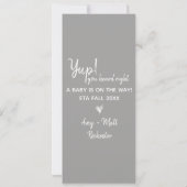 お兄さんまたは姉妹ペット妊娠の発表 案内状 (裏面)