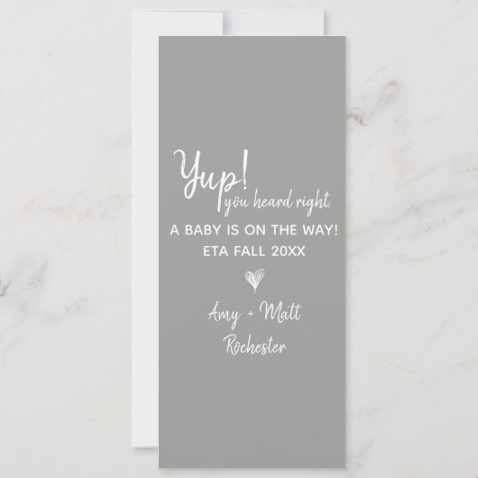 お兄さんまたは姉妹ペット妊娠の発表 案内状 (裏面)