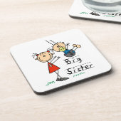 お兄さんプレゼント付きの姉さん コースター (左側)