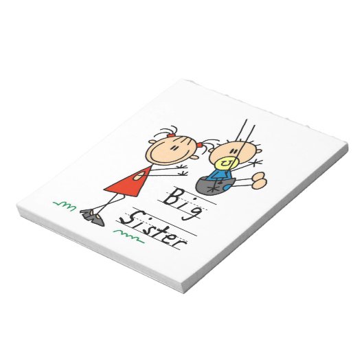 お兄さんプレゼント付きの姉さん ノートパッド (回転)