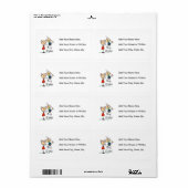 お兄さんプレゼント付きの姉さん ラベル (フルシート)